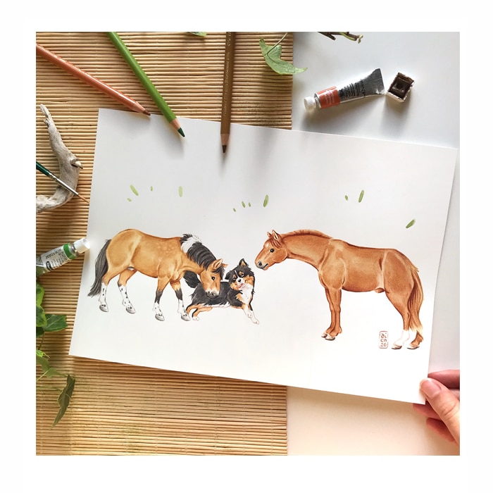 Animal portrait for Happy Funky Family