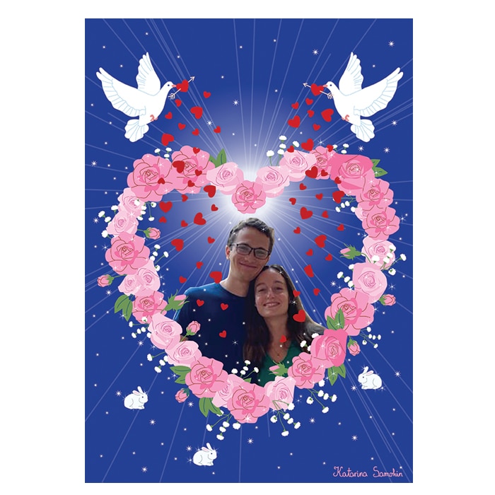 order a portrait for valentine's day