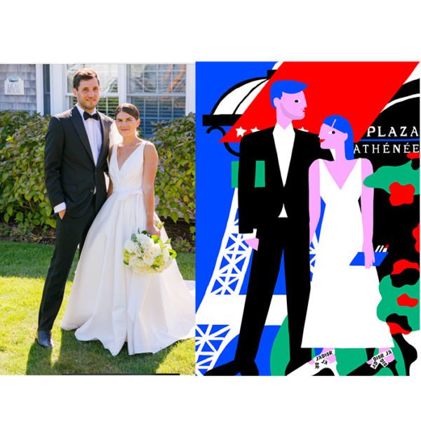 portraits de mariés avant et après