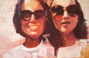 portrait des soeurs peint par Philippe