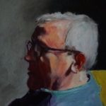 portrait peint d'un vieux monsieur