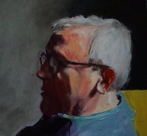 portrait peint d'un vieux monsieur