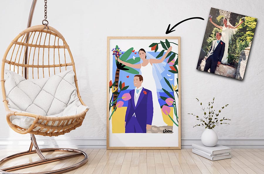 turn your wedding photos into a work of art