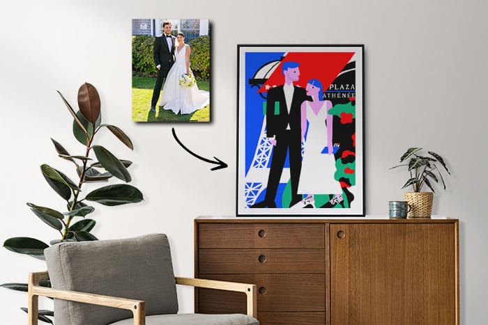 turn your wedding photos into a work of art